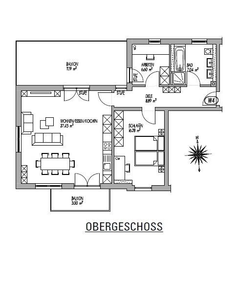 Otterbachweg - Wohnung 4 - Grundriss